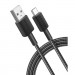 Anker Дата кабель USB 2.0 AM to USB-C 1.8m nylon 322 black Anker (A81H6G11)
