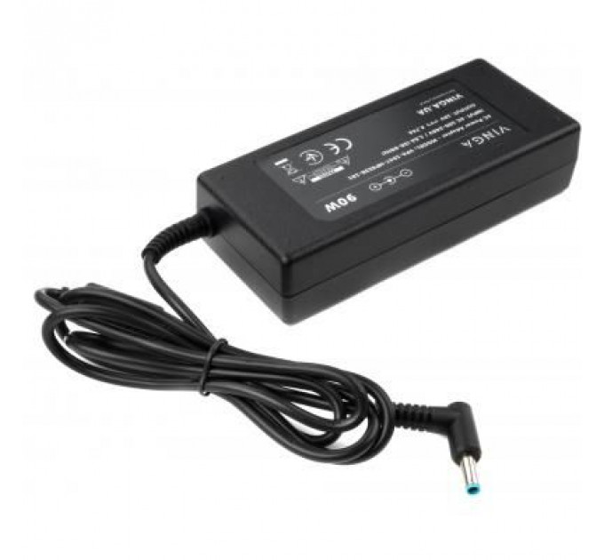 Блок живлення до ноутбуку Vinga HP 90W 19V 4.74A 4.5*3.0 (VPA-1947-HP4530-101)