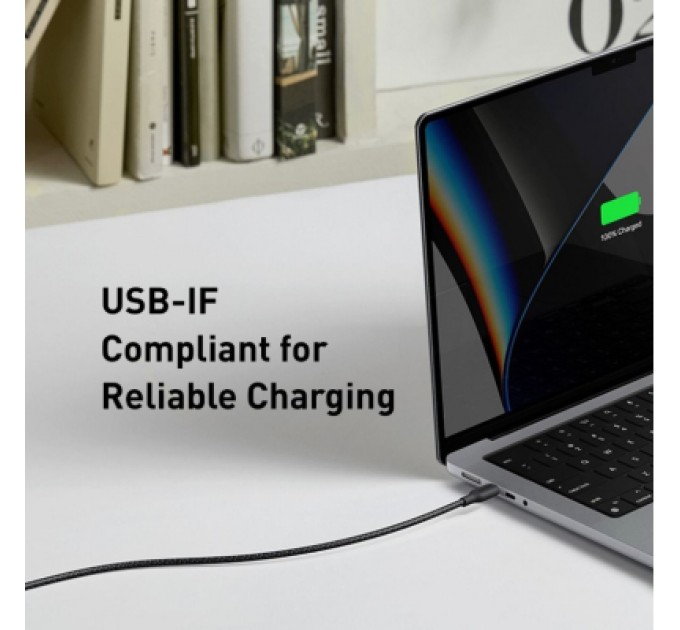 Anker Дата кабель USB-C to USB-C 0.9m 140W bio-nylon 544 black Anker (A80F5H11)