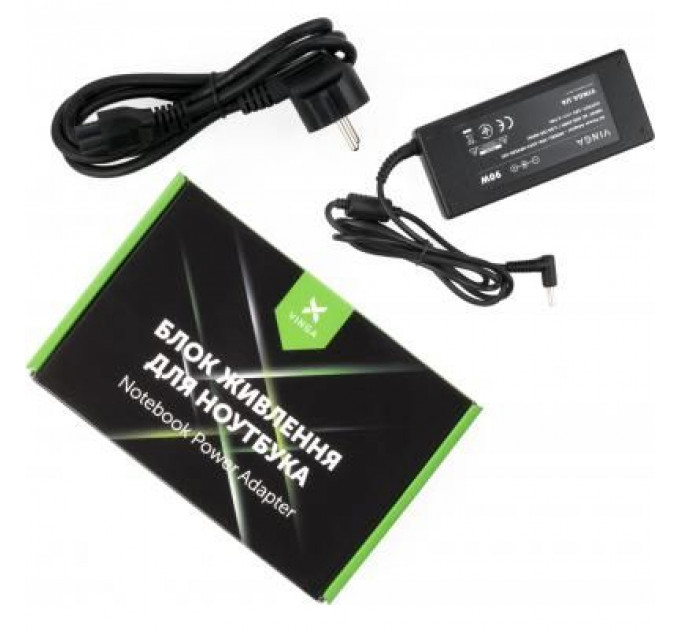 Блок живлення до ноутбуку Vinga HP 90W 19V 4.74A 4.5*3.0 (VPA-1947-HP4530-101)
