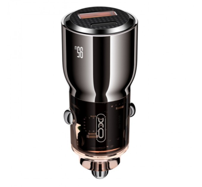 XO Зарядний пристрій XO CC58 USB-C PD65W + USB-A 30W Gray (CC58_Tarnish)