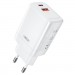 XO Зарядний пристрій XO CE16 67.5W USB-C PD45W + USB-A QC 22.5W White (CE16_White)