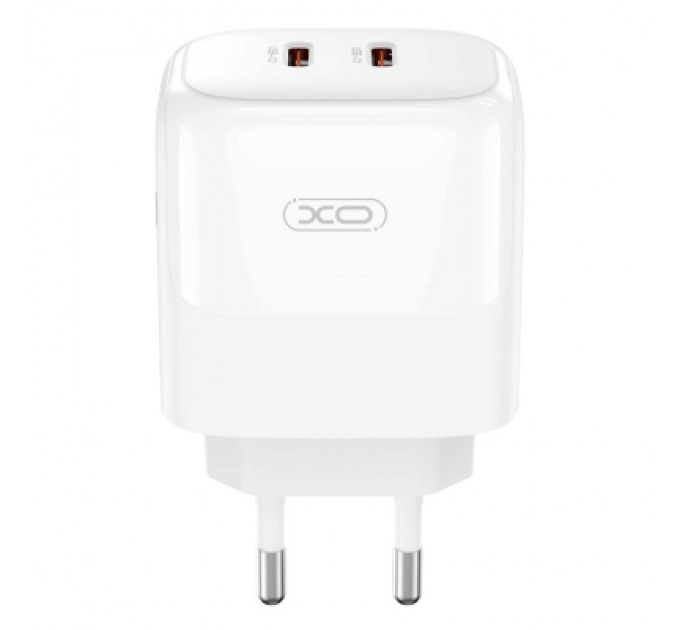 XO Зарядний пристрій XO L140 35W 2xUSB-C PD White (L140_White)
