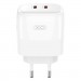 XO Зарядний пристрій XO L140 35W 2xUSB-C PD White (L140_White)
