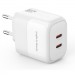 XO Зарядний пристрій XO L140 35W 2xUSB-C PD White (L140_White)