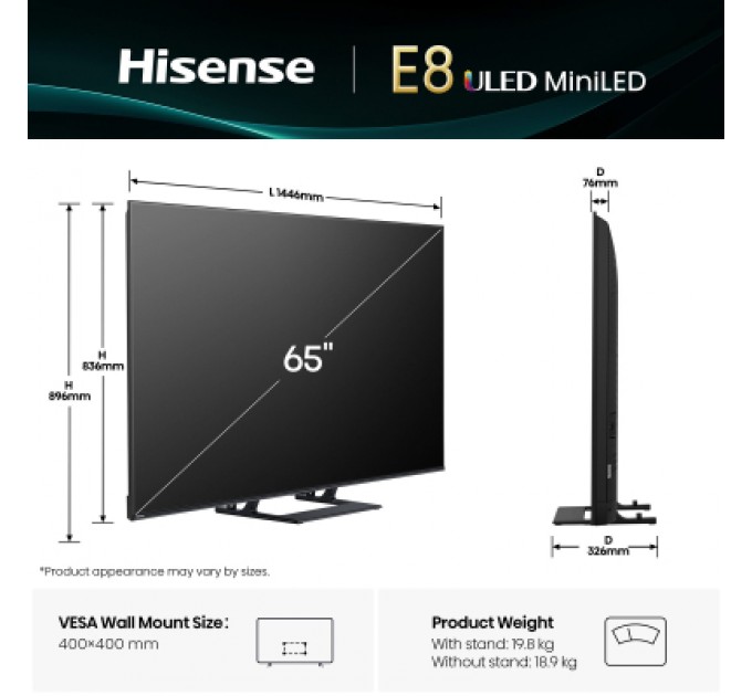 Hisense Телевізор Hisense 65E8Q
