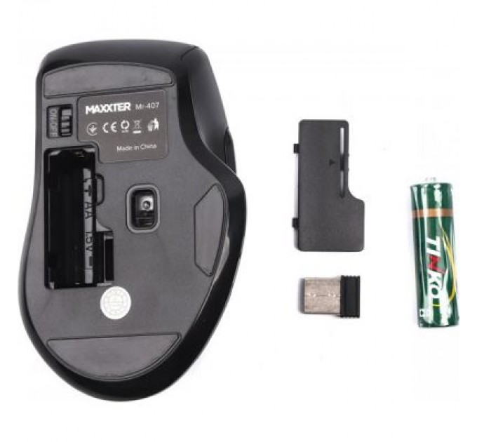 Мишка Maxxter Mr-407 Wireless Black (Mr-407)