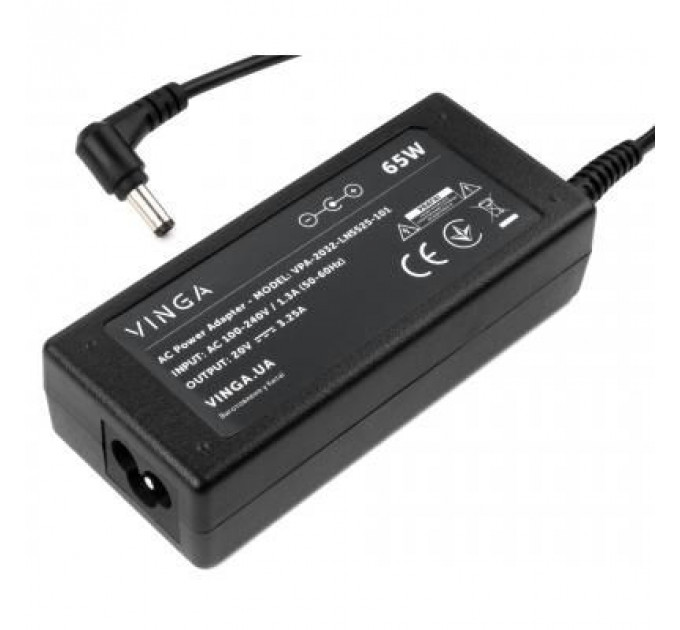 Блок живлення до ноутбуку Vinga Lenovo 65W 20V 3.25А 5.5*2.5 (VPA-2032-LN5525-101)