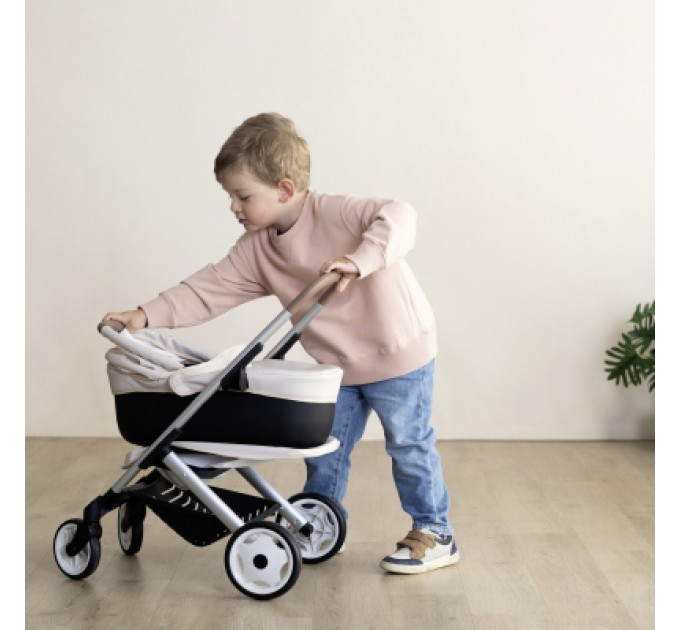 Smoby Коляска для ляльок Smoby Maxi-Cosi 3 в 1. Айворі зі знімною люлькою, 55 x 39 x 64 см, 3+ (7600253122)