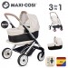 Smoby Коляска для ляльок Smoby Maxi-Cosi 3 в 1. Айворі зі знімною люлькою, 55 x 39 x 64 см, 3+ (7600253122)