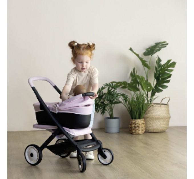 Smoby Коляска для ляльок Smoby Maxi-Cosi 3 в 1. Рожева перлина зі знімною люлькою, 55 x 39 x 64 см, 3+ (7600253121)