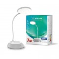TITANUM Настільна лампа TITANUM LED DC3 7W 3000-6500K USB сіра (TLTF-022G)