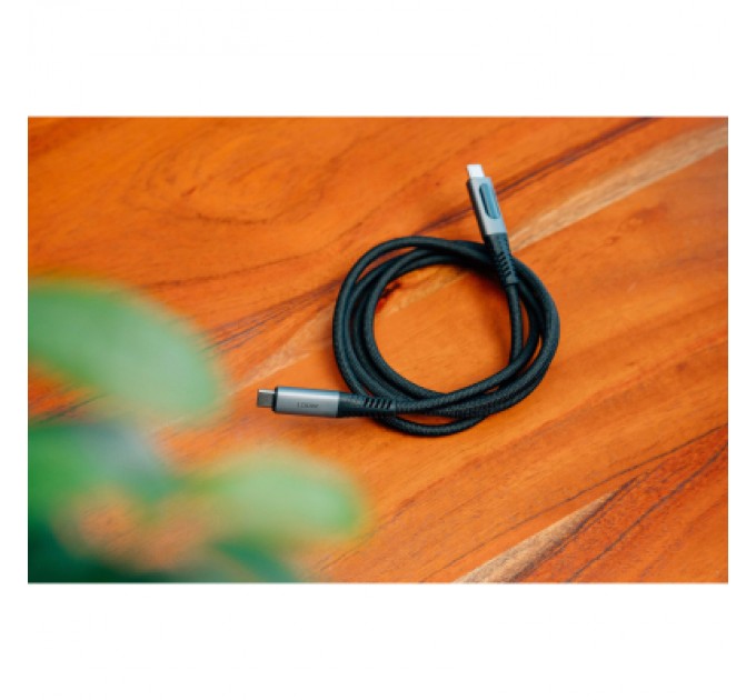 Verbatim Дата кабель USB-C to USB-C 1.2m with display 100W black Verbatim (31848)