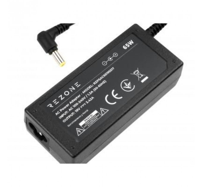 Блок живлення до ноутбуку Rezone ACER 65W 19V 3,42A 5.5*1.7 (RZPSAC65195517)