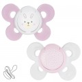 Chicco Пустушка Chicco Physio Comfort силіконова від 2 до 6 місяців 2шт. (рожева) (74931.11.00)