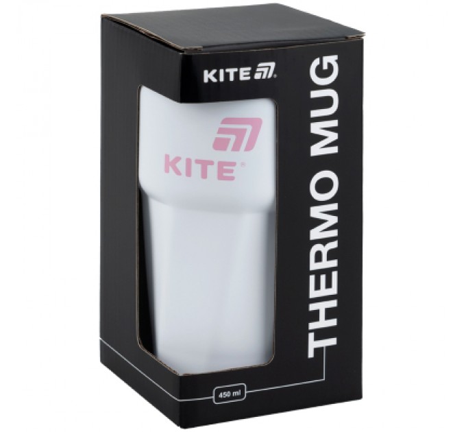 Kite Термокружка Kite 450 мл біло-рожева (K25-1220-3)