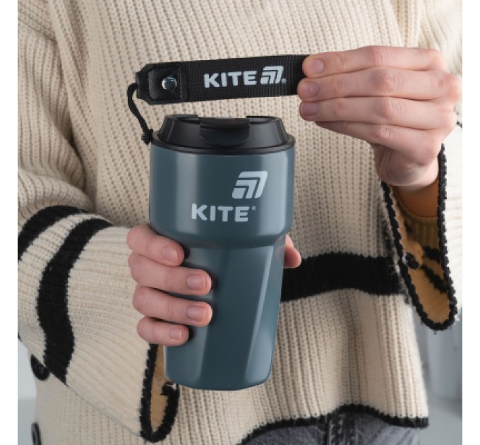 Kite Термокружка Kite 450 мл сіра (K25-1220-1)