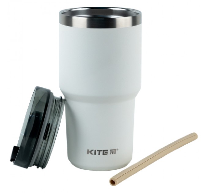 Kite Термокружка Kite 600 мл біла (K24-1206-1)