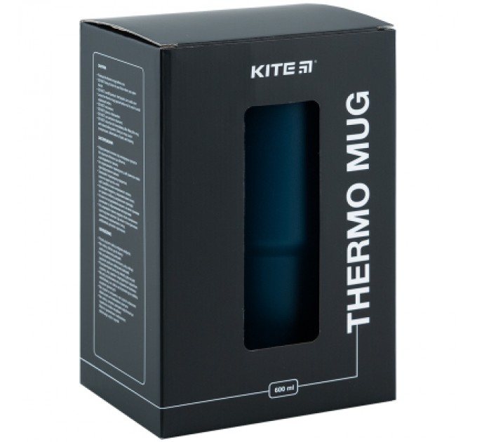 Kite Термокружка Kite з ручкою 600 мл смарагдова (K24-1207-2)