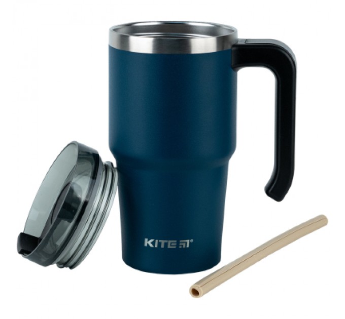 Kite Термокружка Kite з ручкою 600 мл смарагдова (K24-1207-2)