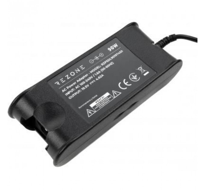 Блок живлення до ноутбуку Rezone DELL 90W 19.5V 4.62A 7.4*5.0 (RZPSDL90197450)