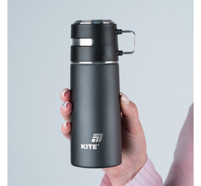 Kite Термос Kite 350 мл чорний (K25-1223-1)
