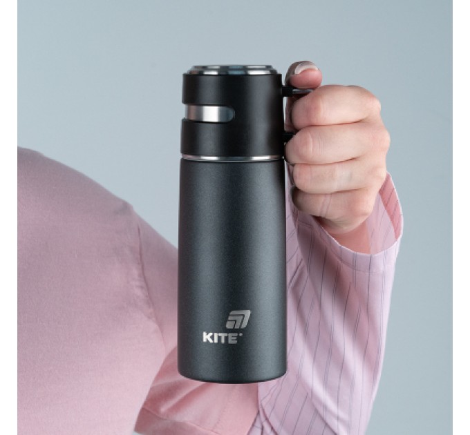 Kite Термос Kite 350 мл чорний (K25-1223-1)