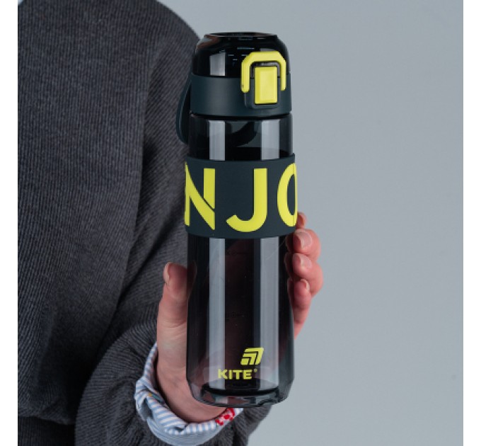 Kite Пляшка для води Kite 680 мл чорно-жовта (K25-1233-1)
