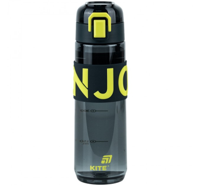 Kite Пляшка для води Kite 680 мл чорно-жовта (K25-1233-1)