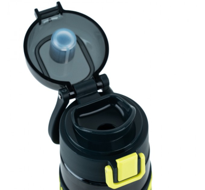 Kite Пляшка для води Kite 680 мл чорно-жовта (K25-1233-1)