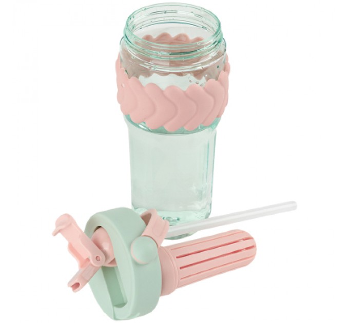 Kite Пляшка для води Kite 700 мл м'ятно-рожевий (K25-1230-3)