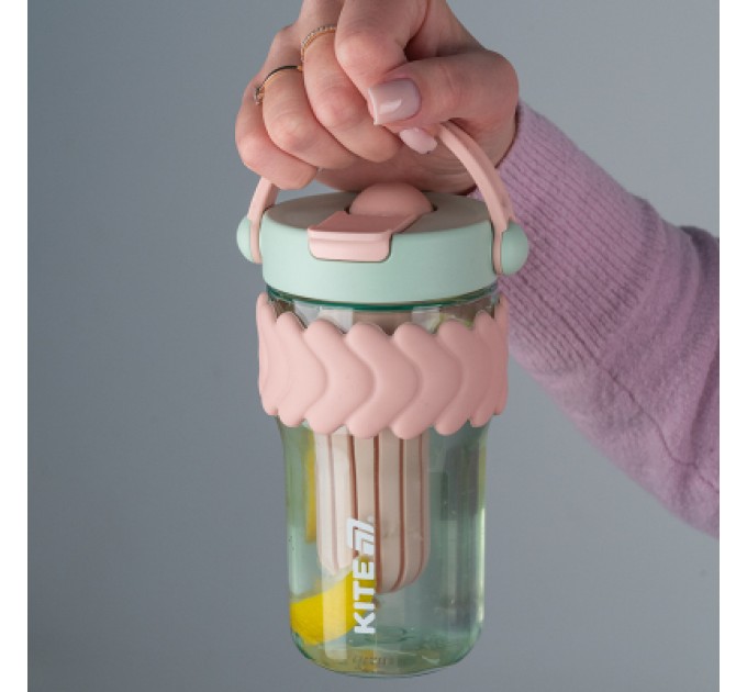 Kite Пляшка для води Kite 700 мл м'ятно-рожевий (K25-1230-3)