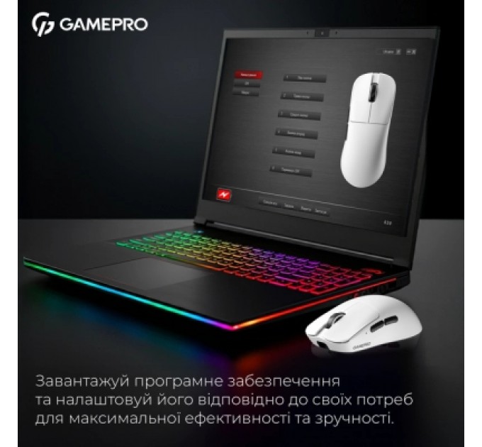 GamePro Мишка GamePro Asgard Odin 8K Wireless/USB White (GM035W)