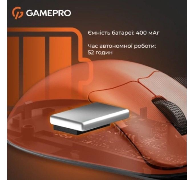 GamePro Мишка GamePro Genesis Avenger Wireless/Bluetooth/USB Orange (GM096O)