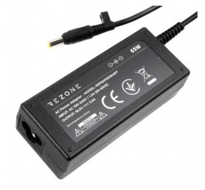 Блок живлення до ноутбуку Rezone HP 65W 18.5V 3.5А 4.8*1.7 (RZPSHP65184817)