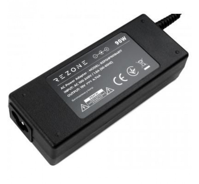 Блок живлення до ноутбуку Rezone HP 90W 18.5V 4.74A 4.8*1.7 (RZPSHP90184817)