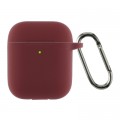 Armorstandart Чохол для навушників Armorstandart Ultrathin Silicone Case With Hook для Apple AirPods 2 Burgundy (ARM59680)