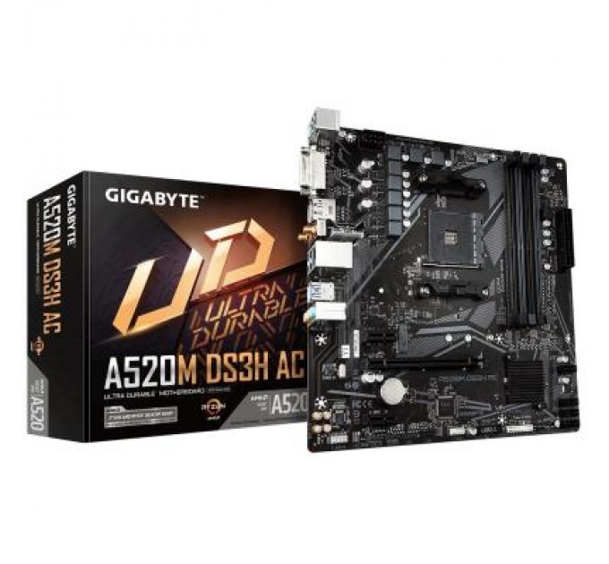 Материнська плата GIGABYTE A520M DS3H AC