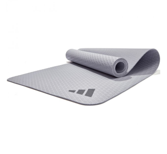 Adidas Килимок для йоги Adidas Yoga Mat ADYG-10001SV Уні 173 х 61 х 0,4 см сірий (885652026642)