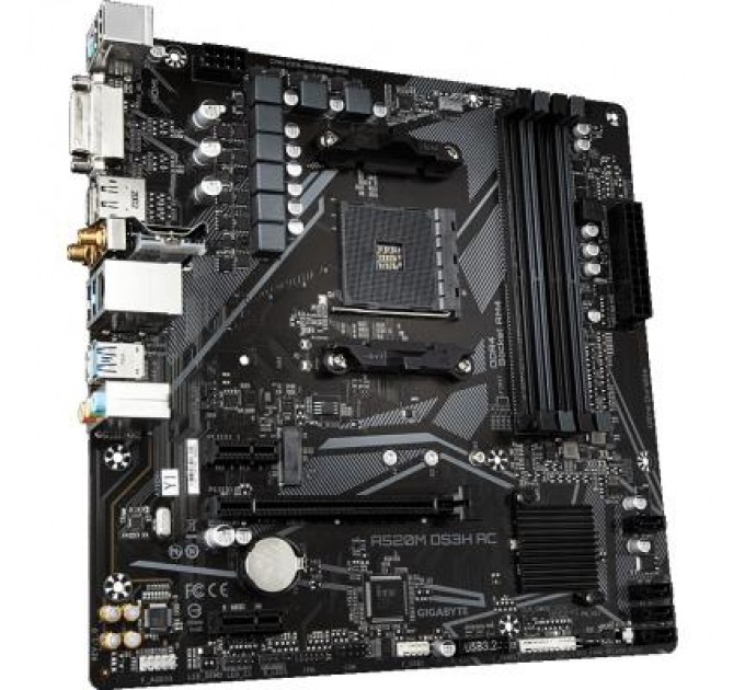 Материнська плата GIGABYTE A520M DS3H AC