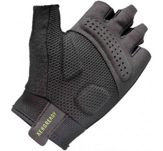 Adidas Рукавички для фітнесу Adidas Essential Training Gloves ADGB-15003GN чорний, зелений L (885652025973)