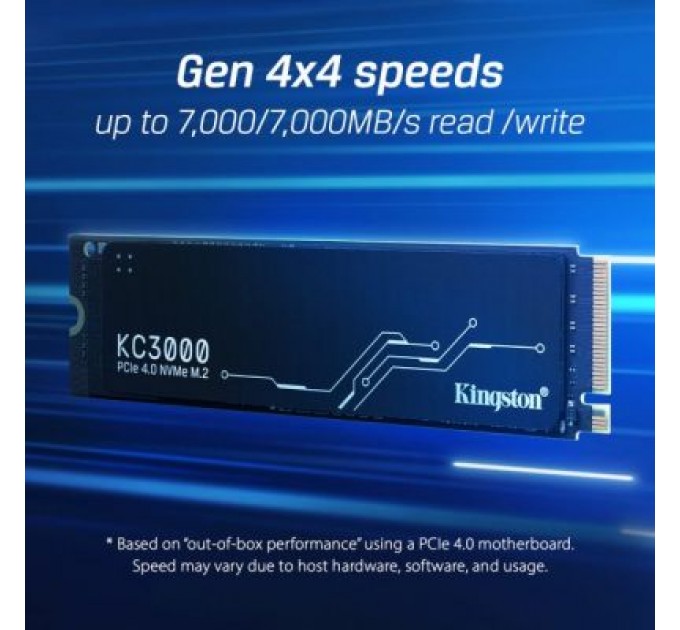Накопичувач SSD M.2 2280 512GB Kingston (SKC3000S/512G)
