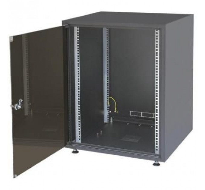 Шафа напольна Zpas 15U 19" 600x600 SJB - без стільниці (WZ-3987-01-03-161-BBL)