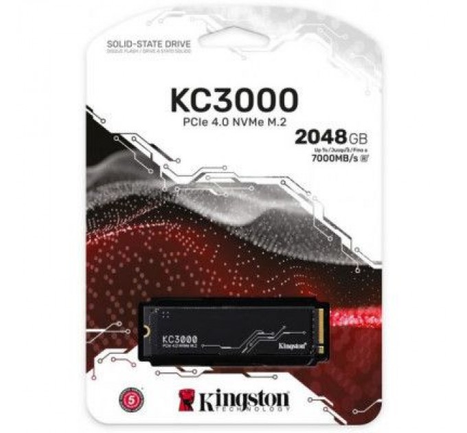 Kingston Накопичувач SSD M.2 2280 2TB Kingston (SKC3000D/2048G)