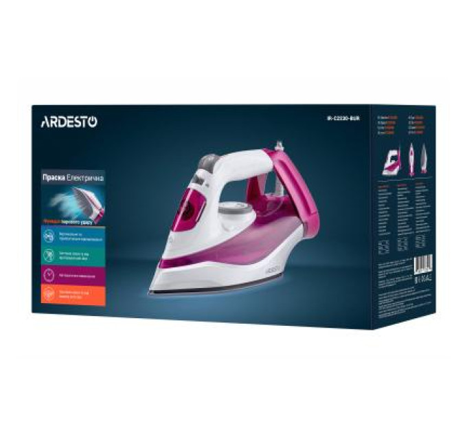 Ardesto Праска Ardesto IR-C2230-BUR / 2200Вт /300мл/пар/самоочищення /антикапля /ке (IR-C2230-BUR)