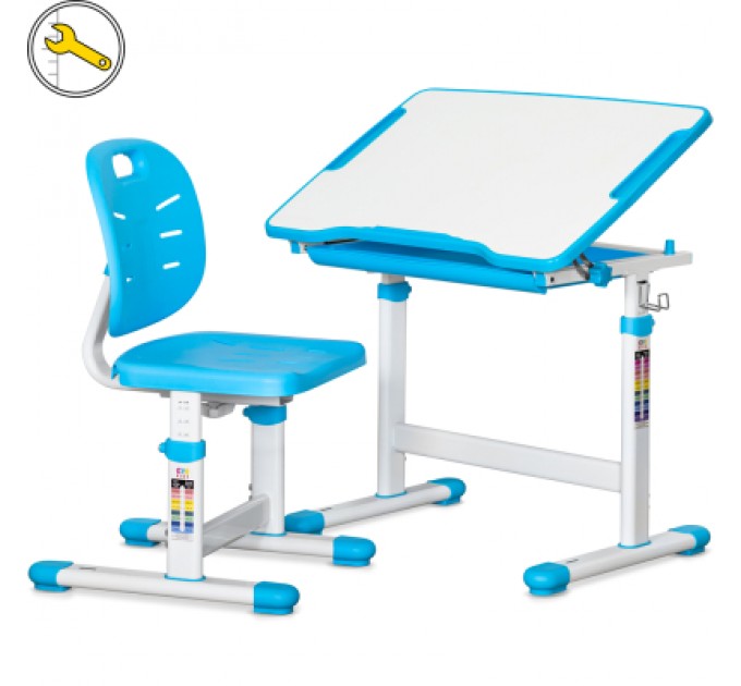 Evo-kids Парта зі стільцем Evo-kids Ergo Blue (Evo-05 Ergo BL)