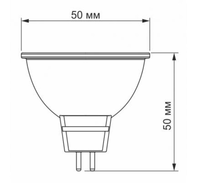 TITANUM Лампочка TITANUM MR16 6W GU5.3 4100K 220V (TLMR1606534)