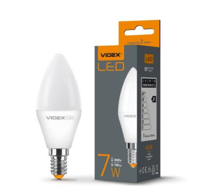 Videx Лампочка Videx LED C37e 7W E14 3000K 220V (VL-C37e-07143)
