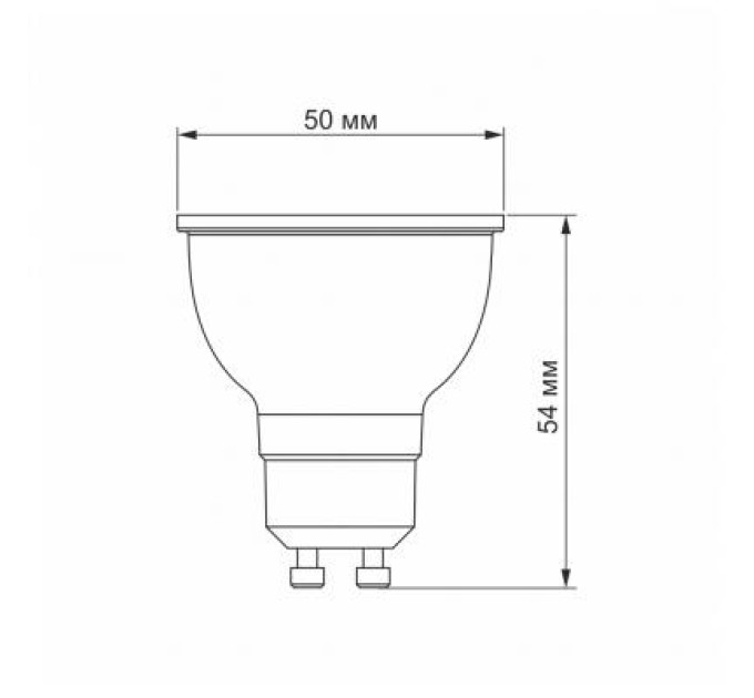 Videx Лампочка Videx LED MR16e 6W GU10 4100K 220V (VL-MR16e-06104)