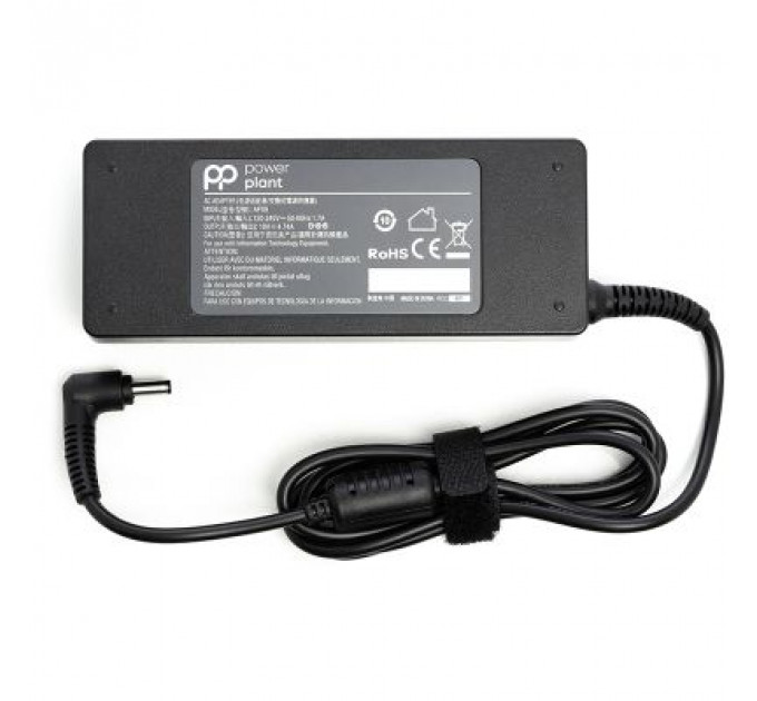 Блок живлення до ноутбуку PowerPlant ASUS 220V, 19V 90W 4.74A (4.0*1.35) (AS90F4014)